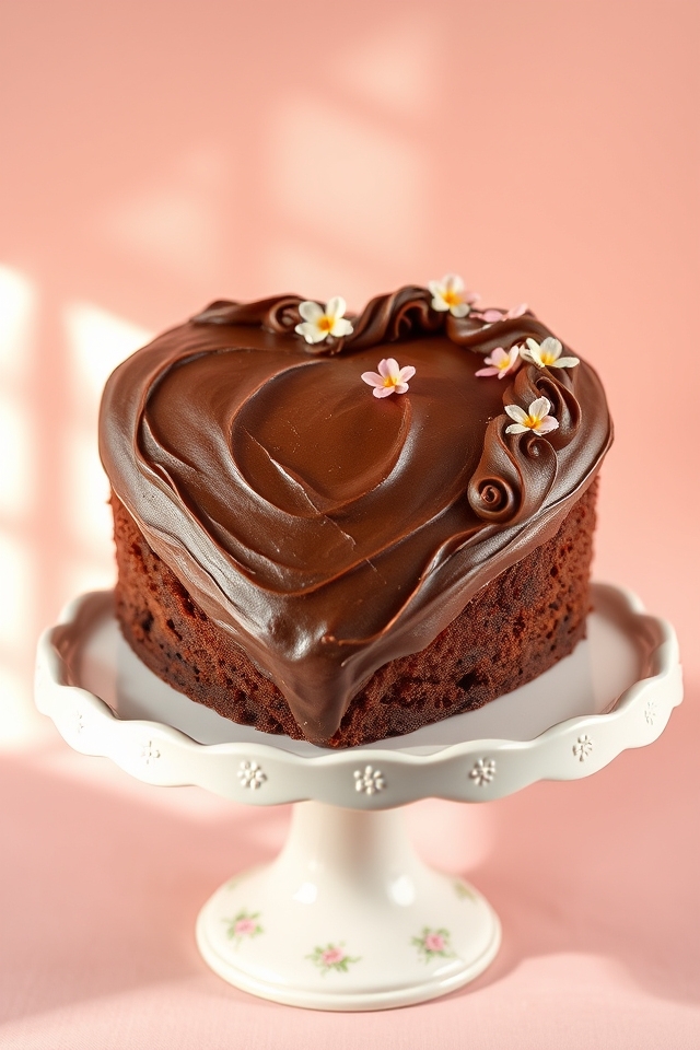 old fashioned chocolate heart delight