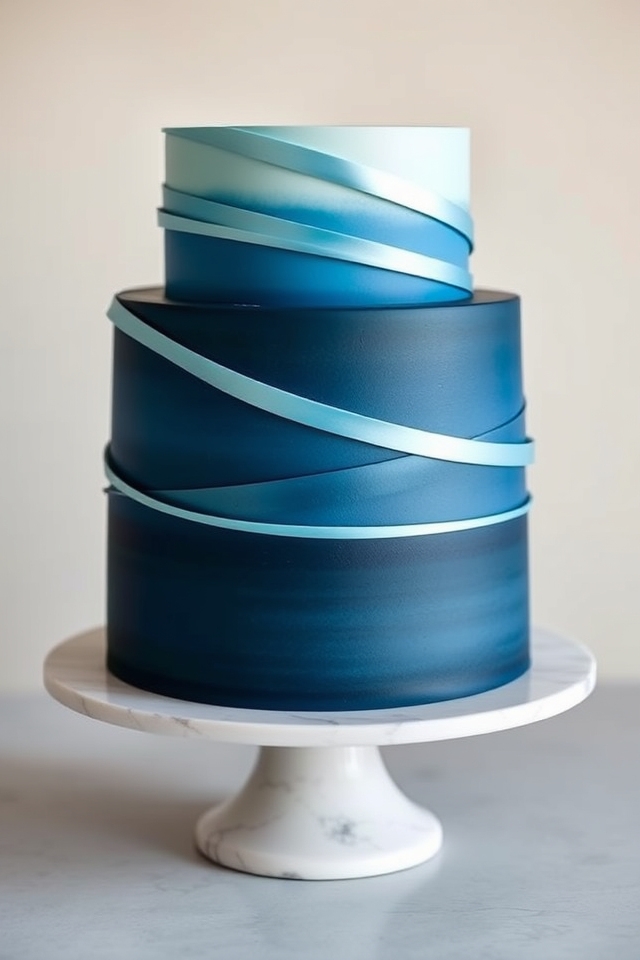 ombre ribbon color gradient
