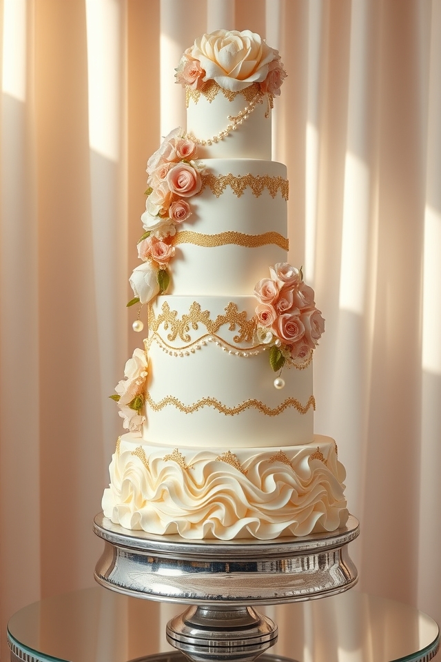 opulent tiered wedding masterpieces