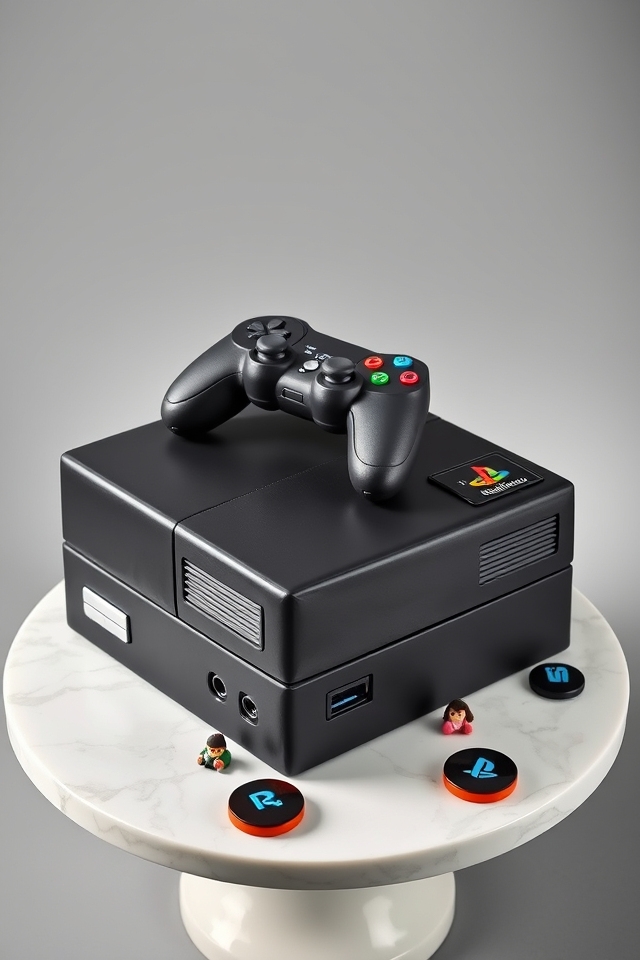 personalized gaming console cake