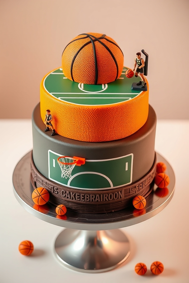 personalized sports cake design