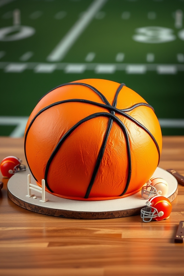 personalized sports themed cake