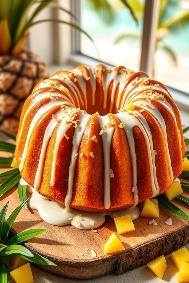 pineapple coconut glaze delight