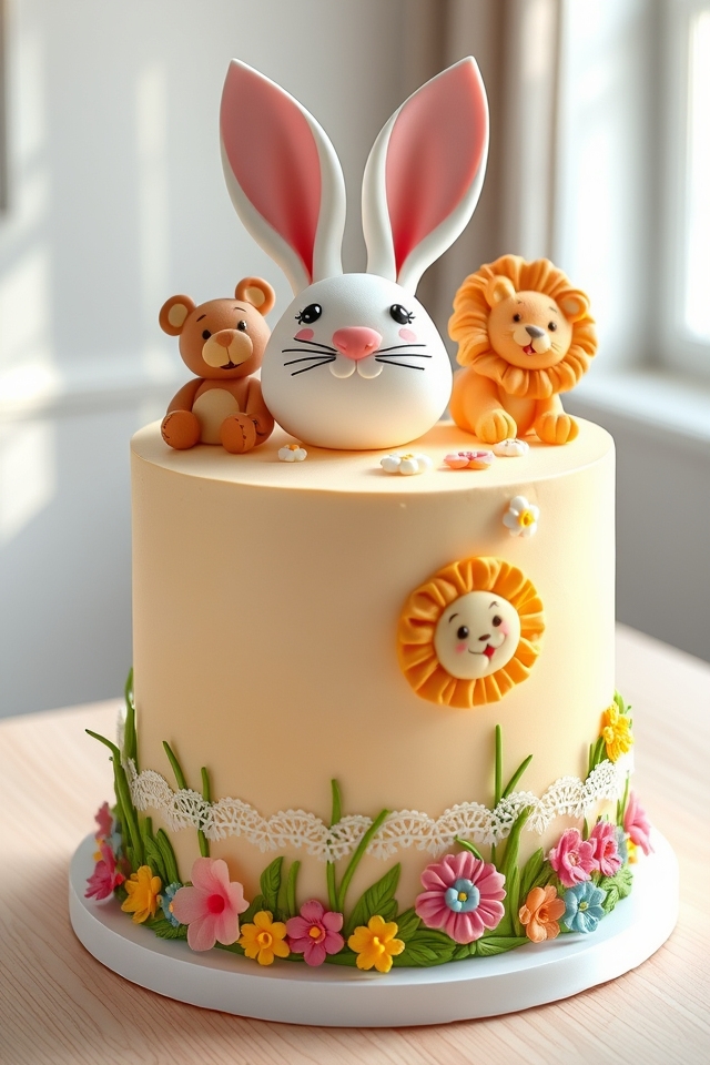 playful animal shaped cakes