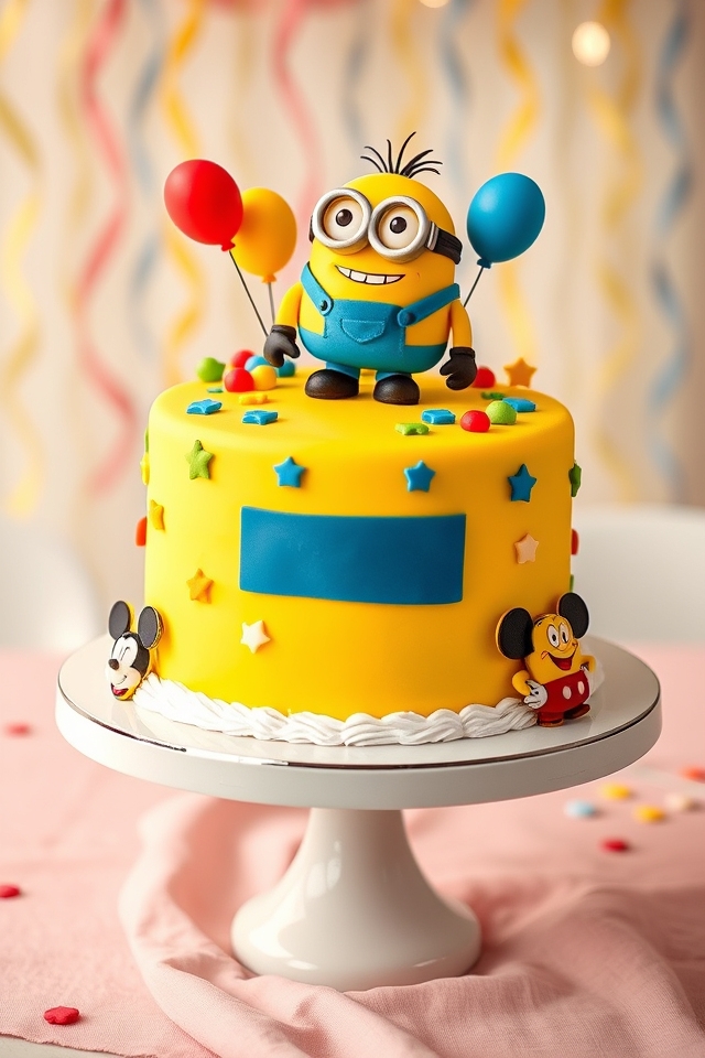 playful cartoon character cakes