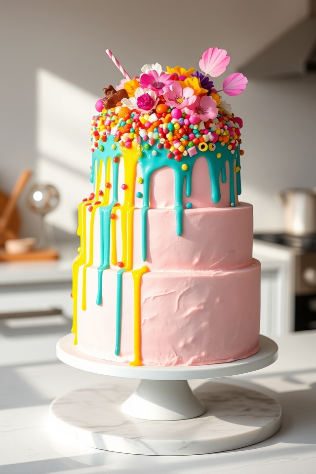 playful colorful drip designs
