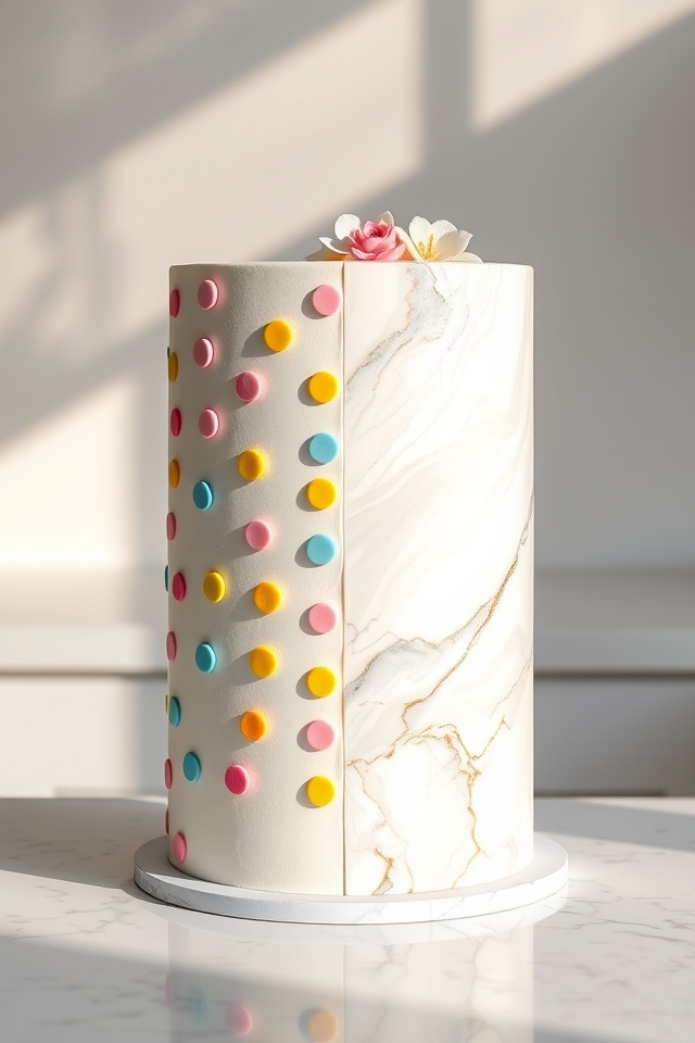 playful polka dots marble