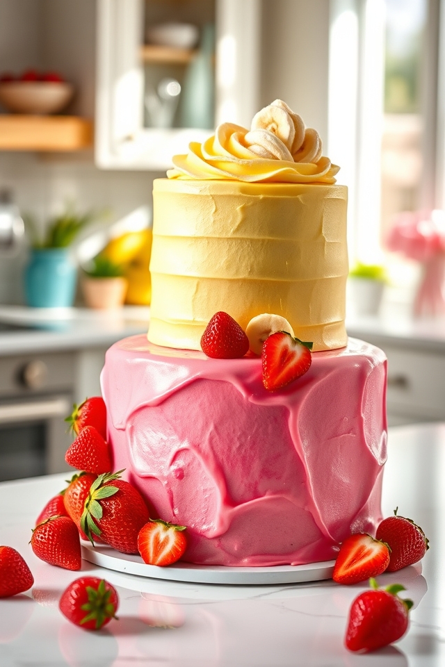 playful strawberry banana combo