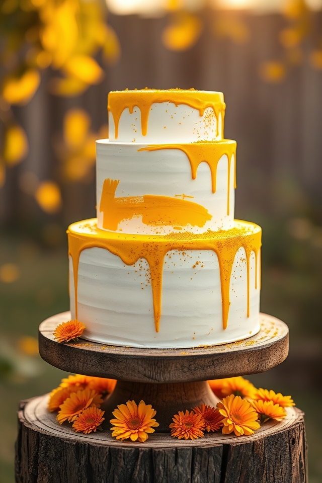 playful turmeric smear effect