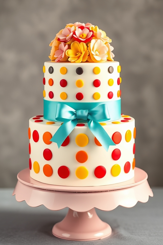 playful vibrant retro dots