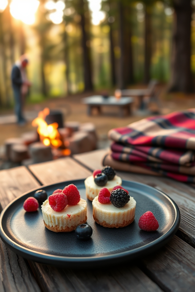portable mini cheesecake treats