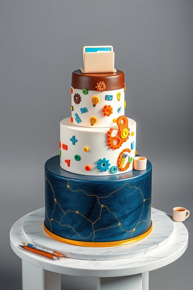 project completion cake celebration