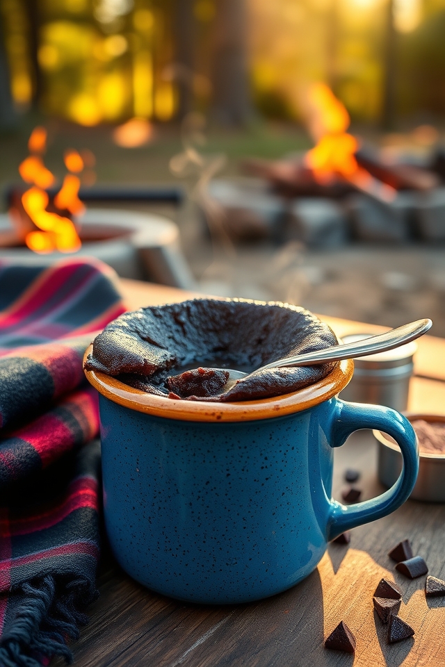 quick camping lava dessert