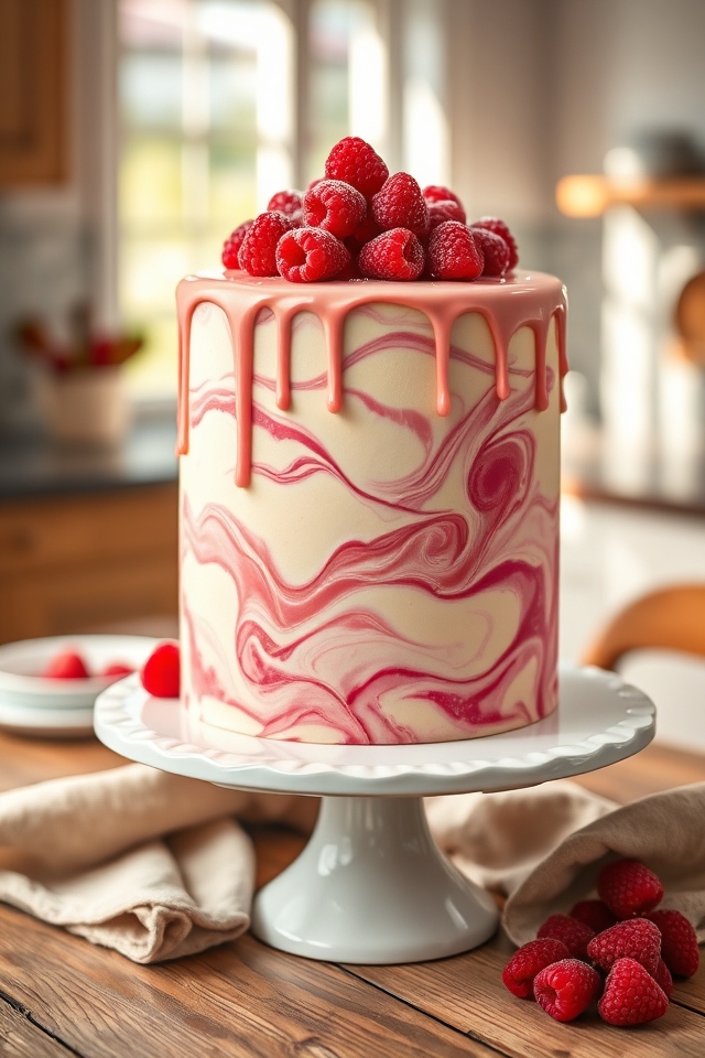 raspberry marbled bliss delight