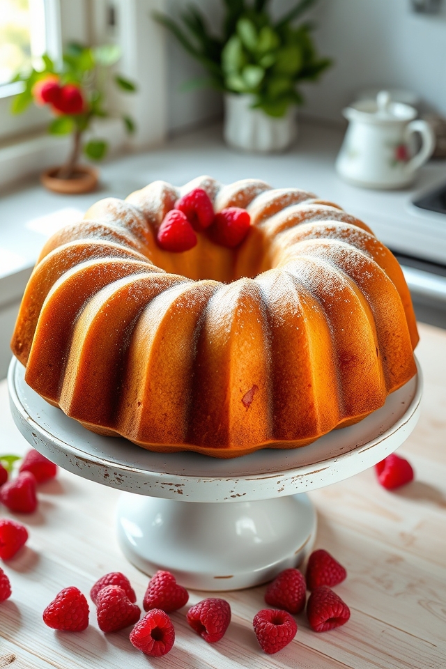 raspberry vanilla bean bundt