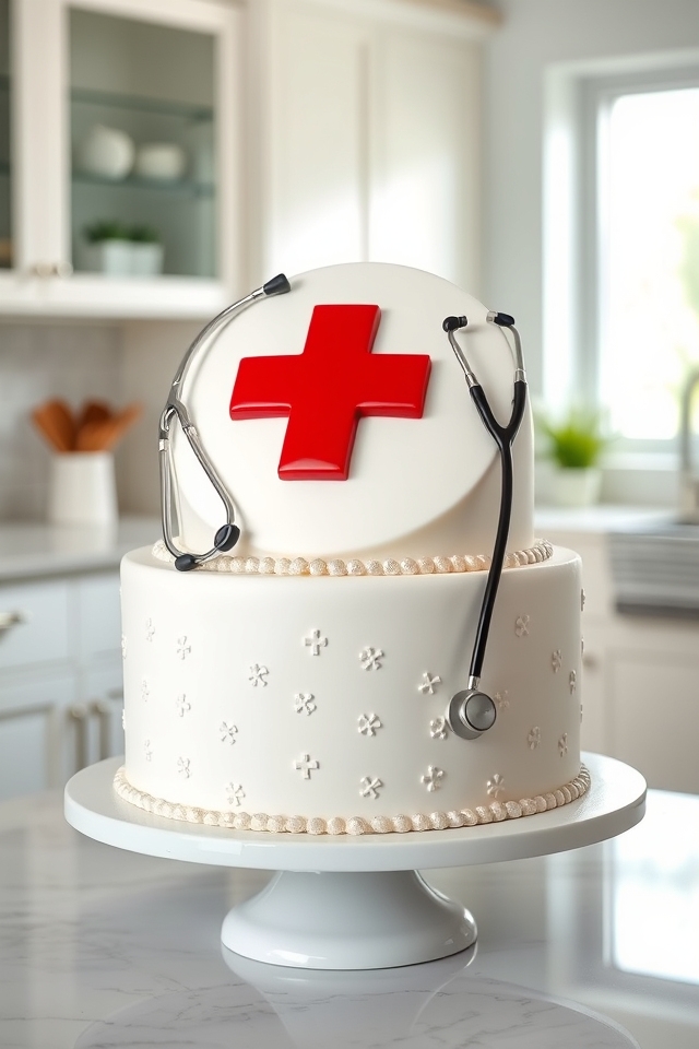 red cross doctor cake
