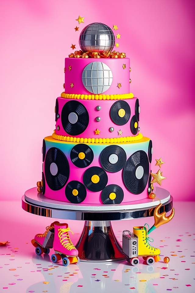 retro birthday dance party