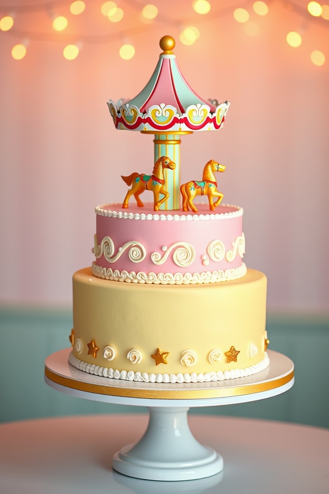 retro buttercream carousel delight