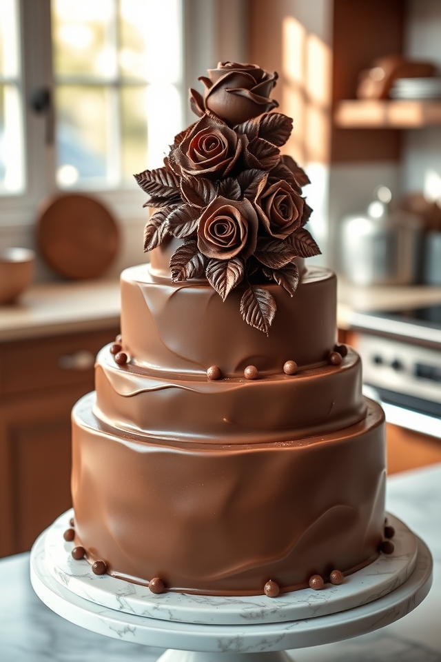 rich cocoa fondant art