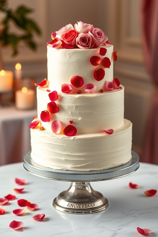 romantic edible rose petals