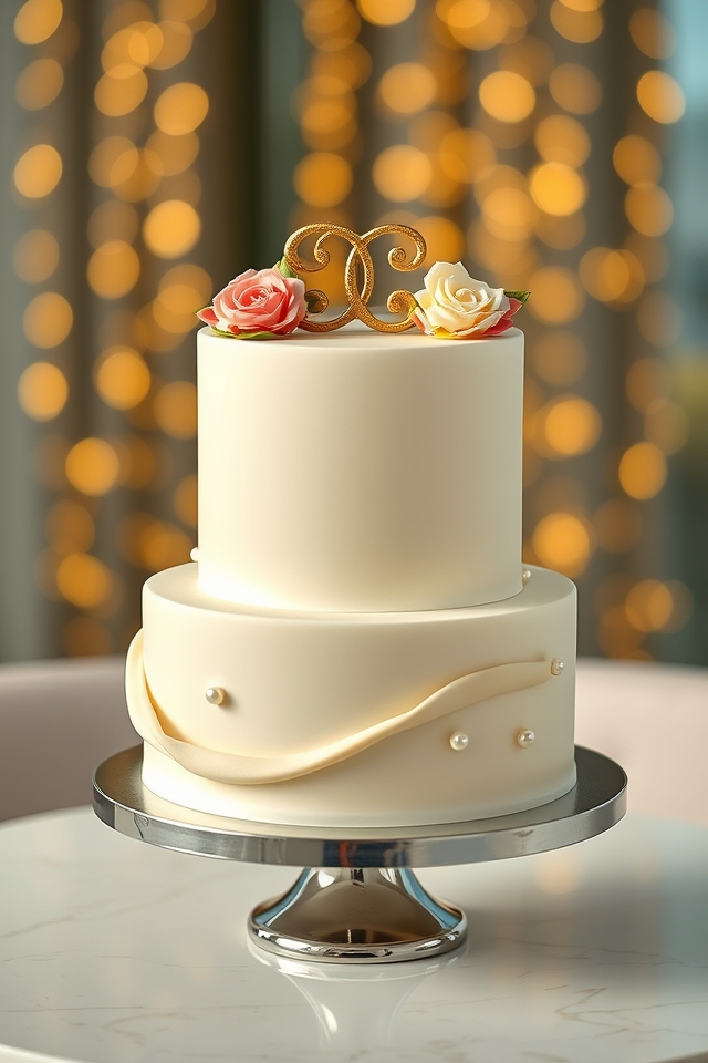 romantic personalized initials design