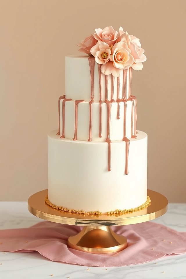 rose gold drip elegance