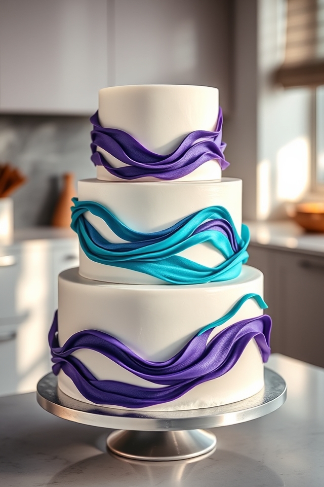 royal purple teal contrast