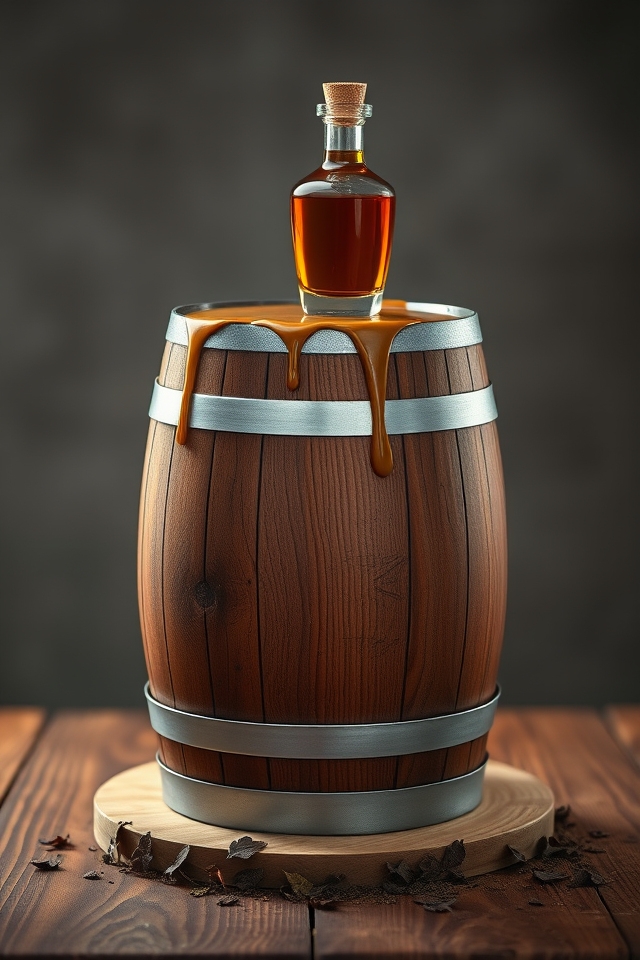 rugged sophisticated whiskey barrel
