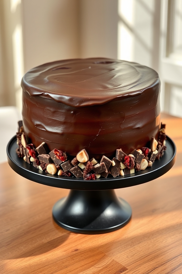 rustic chocolate bark border