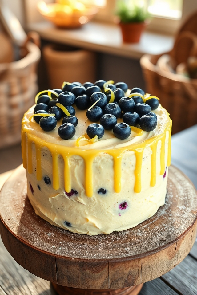 rustic lemon blueberry delight