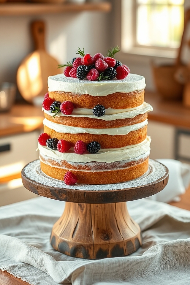 rustic minimal frosting elegance