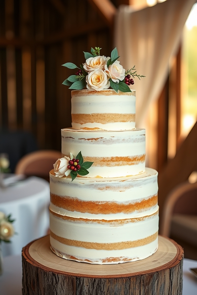rustic naked cake charm