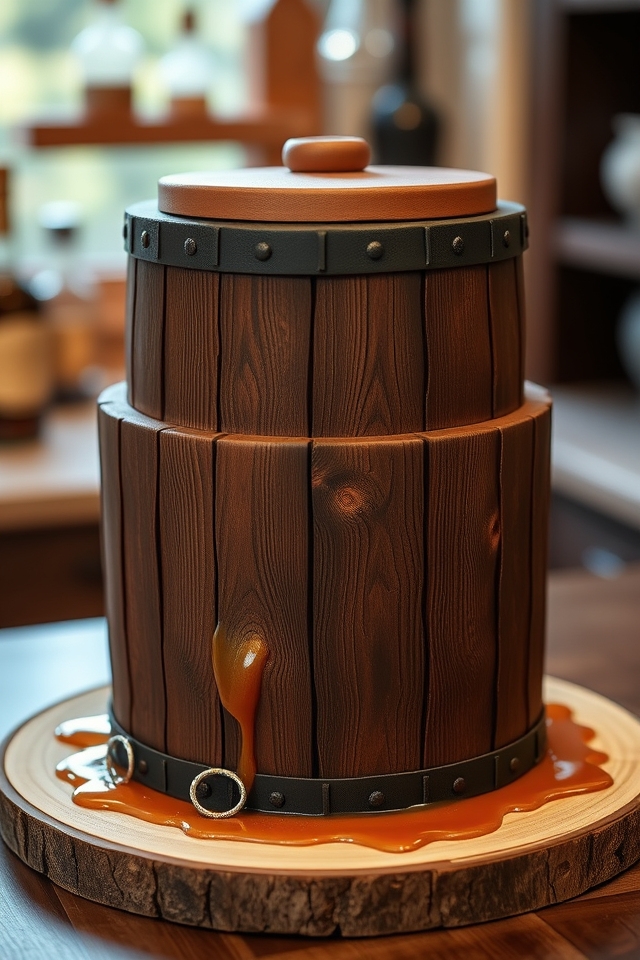 rustic whiskey barrel delight