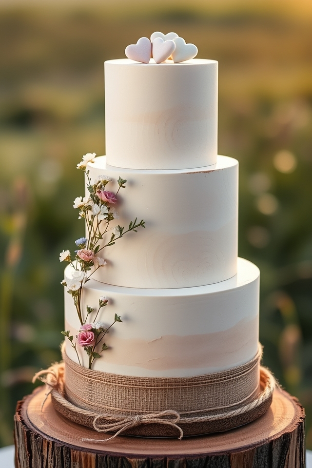 rustic wildflower burlap romance