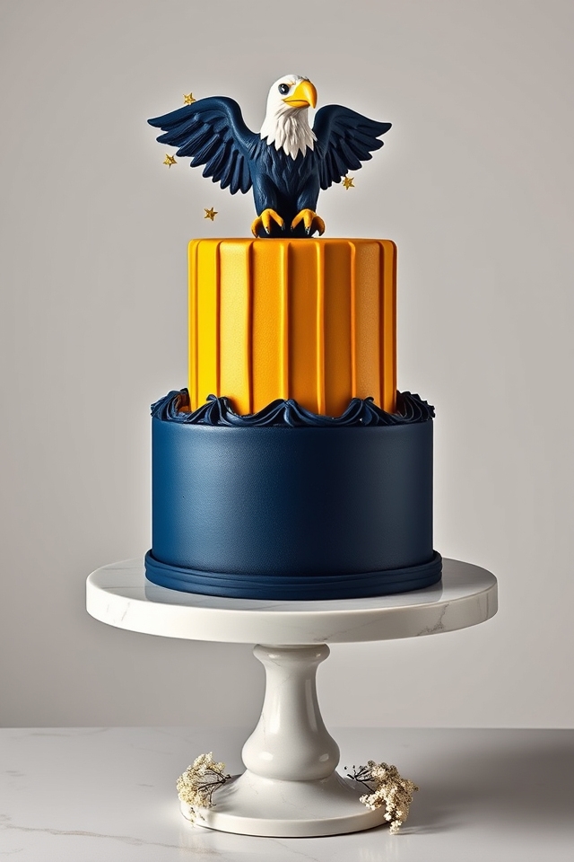 school colors theme cake