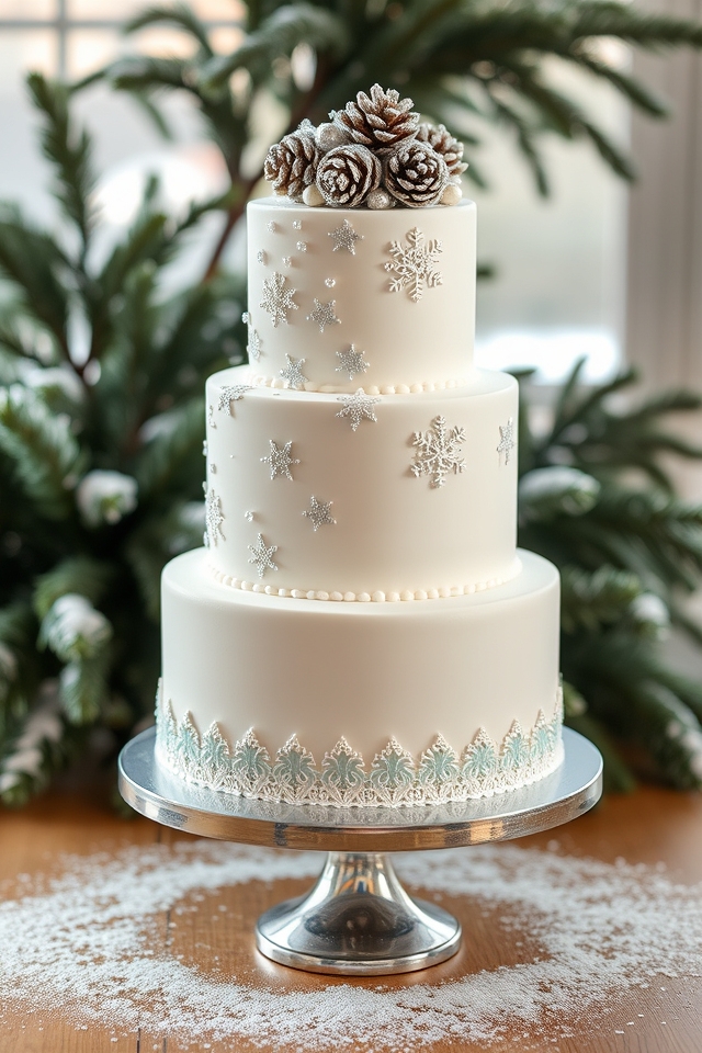 seasonal wedding cake motifs