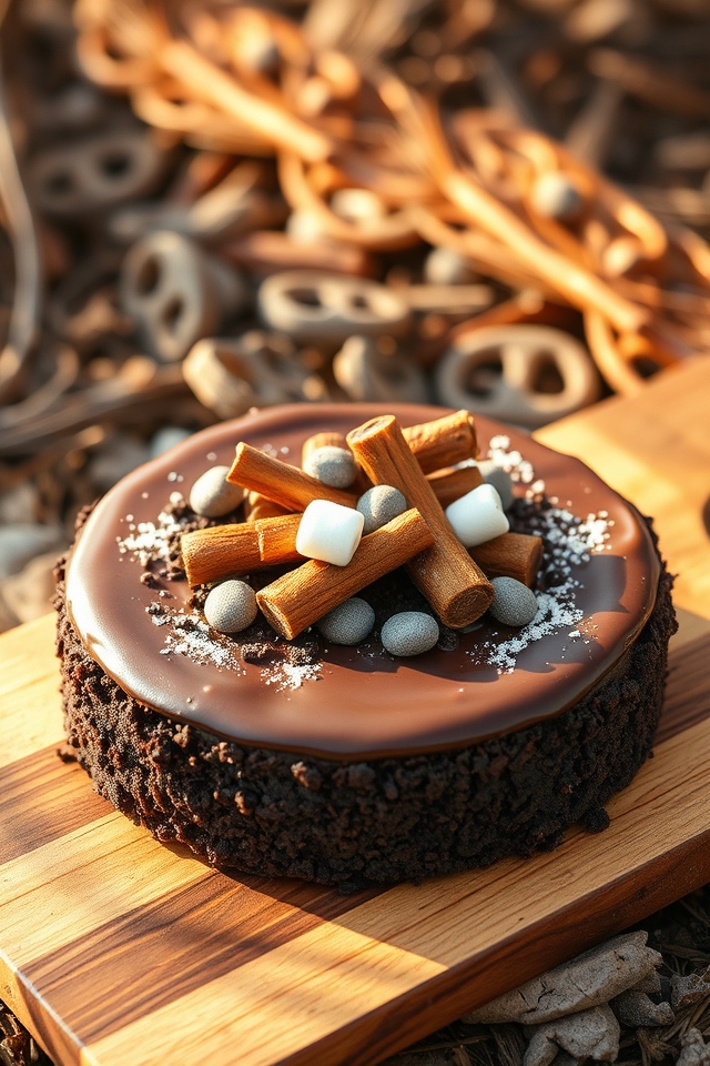 simple no bake campfire cake