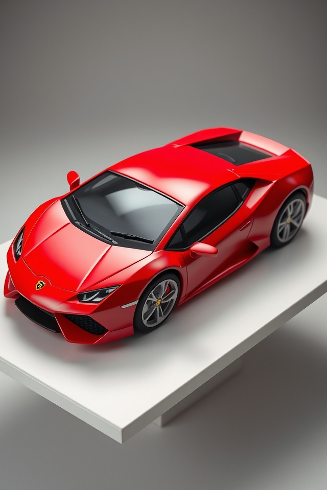 sleek fondant sports car
