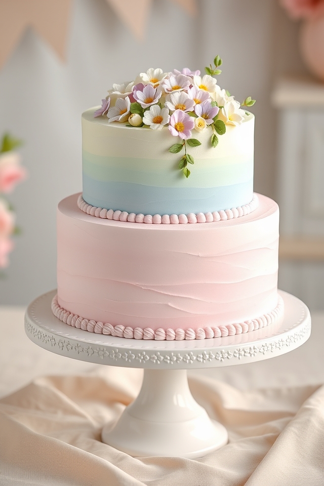 soft muted pastel tones