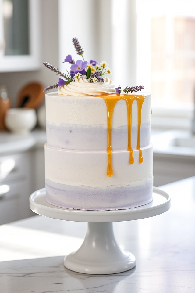 sophisticated lavender honey cake