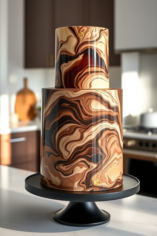 sophisticated marble swirl elegance