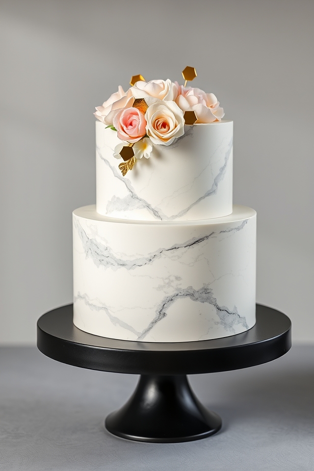 sophisticated modern marble aesthetic