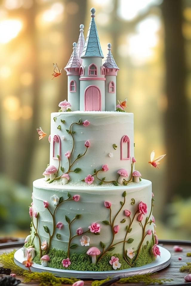 sparkling fairy tale castle
