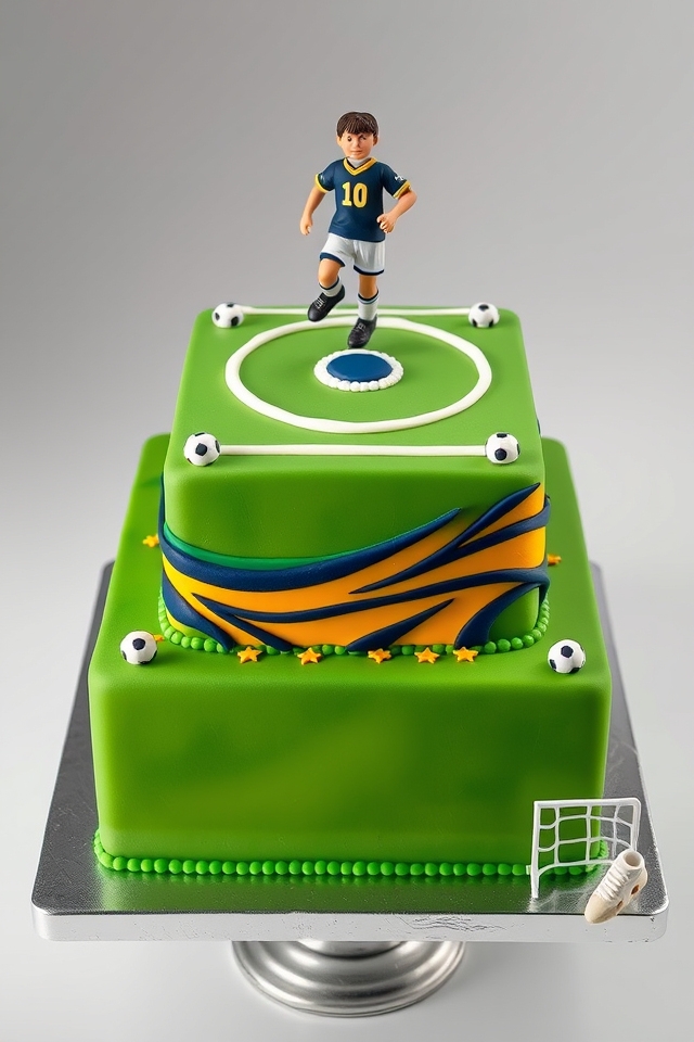 sports star tribute cake