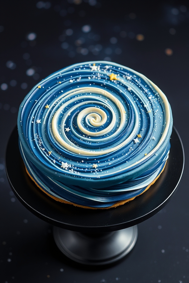 starry galaxy frosting delight