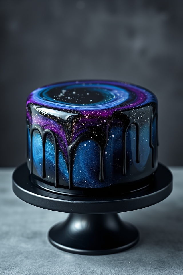 starry mirror glaze technique