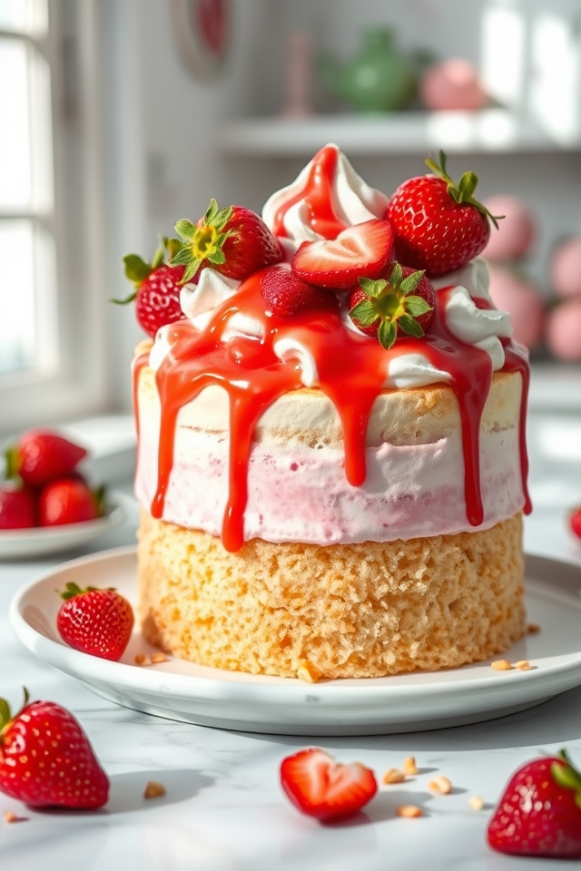 strawberry ice cream sundae