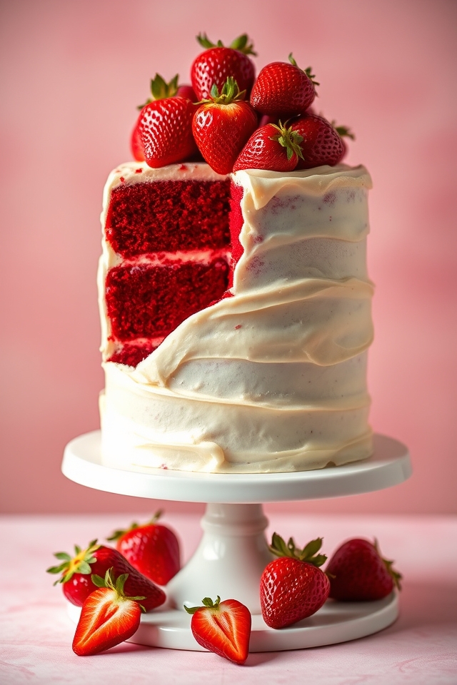 strawberry red velvet delight