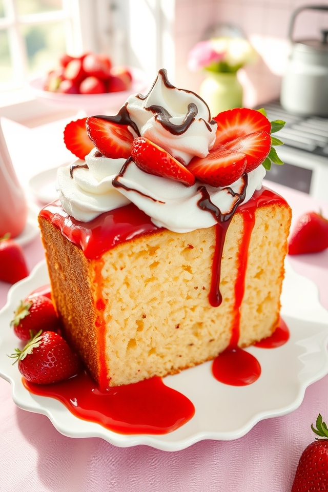 strawberry sundae pound cake