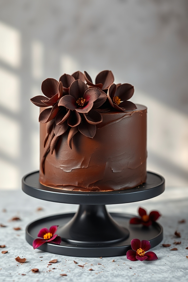 stunning chocolate flower decorations